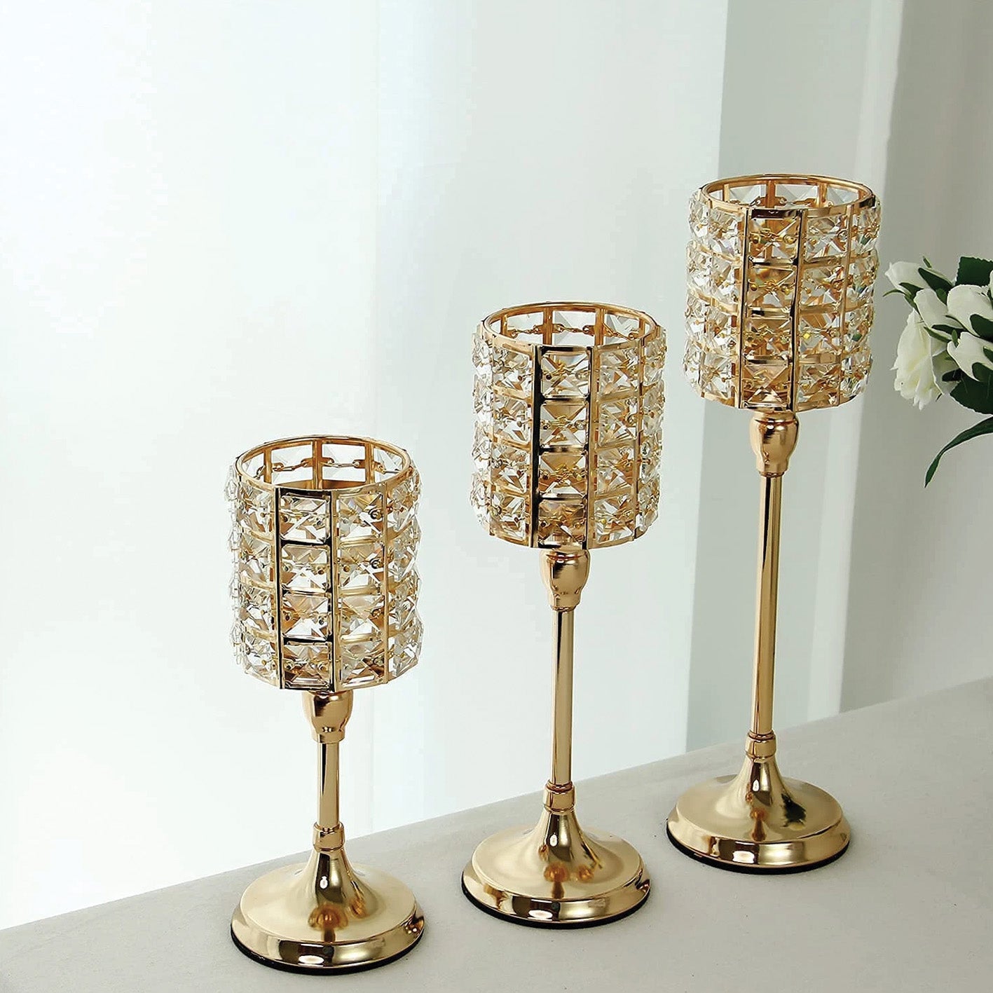 Crystal Candle Holders - 32416-22