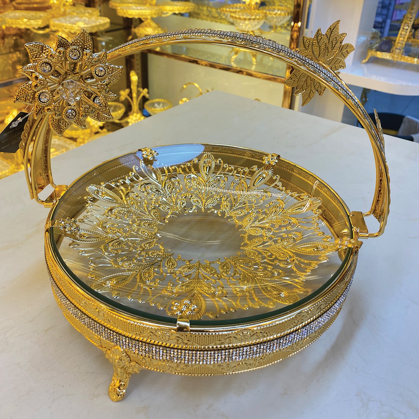 Candy Tray Gold  5947L