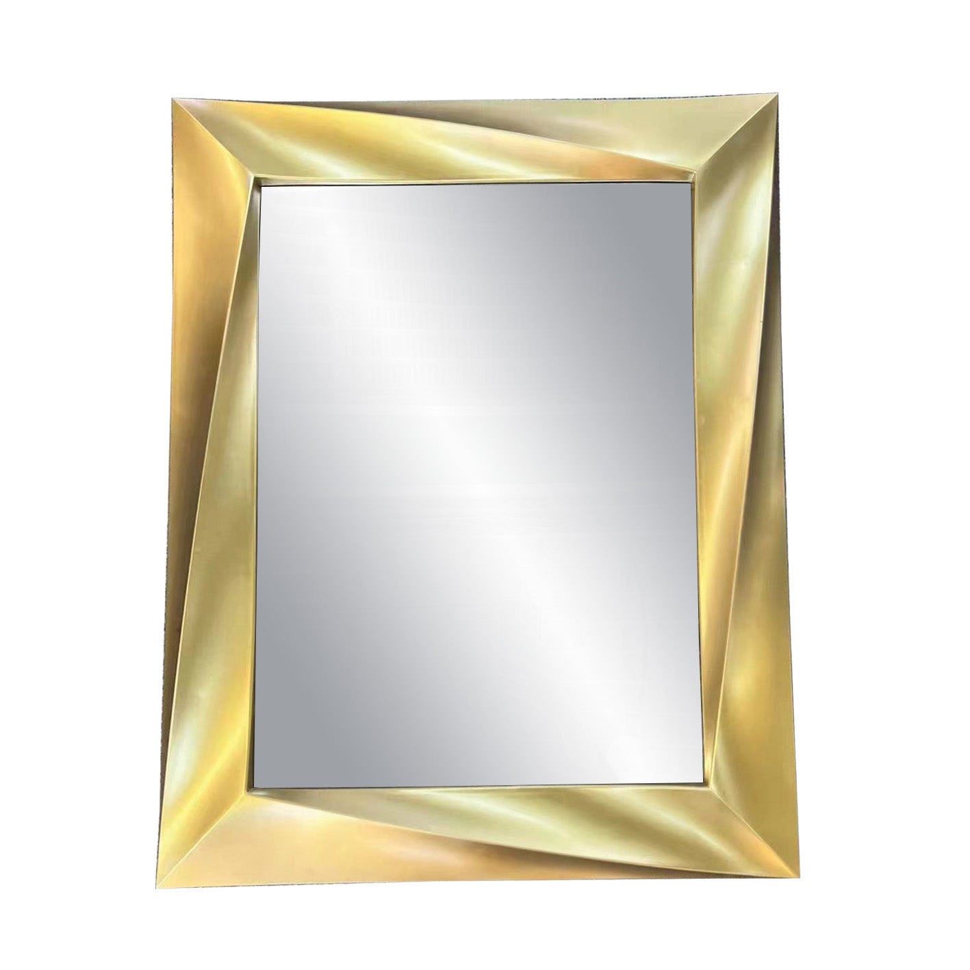 Square  Wall Mirror Gold 9009-G