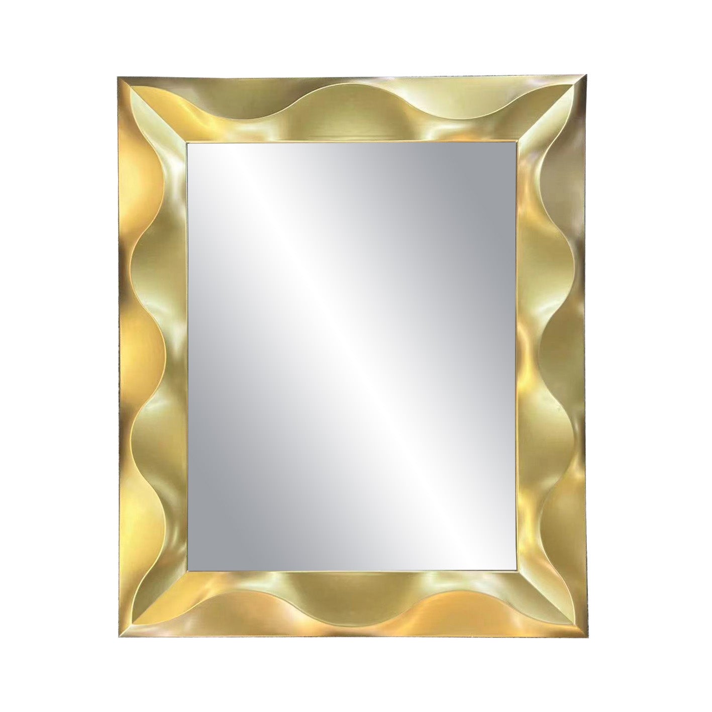 Square  Wall Mirror Gold 9010-G