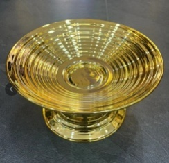 DECORATIVE GOLD METAL PLATE Y691-2M