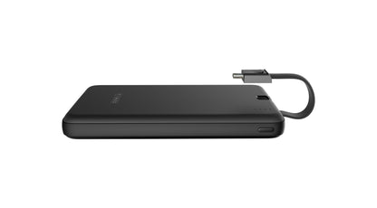 10000mAh Powerbank with Built-in Type-C Cable