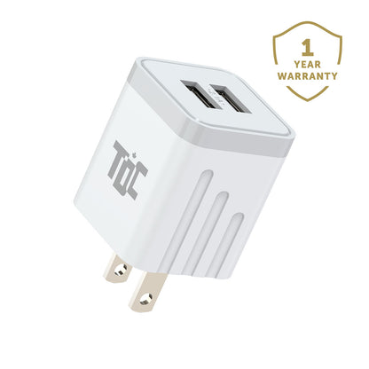 DUAL USB A POWER ADAPTER PACK OF 50